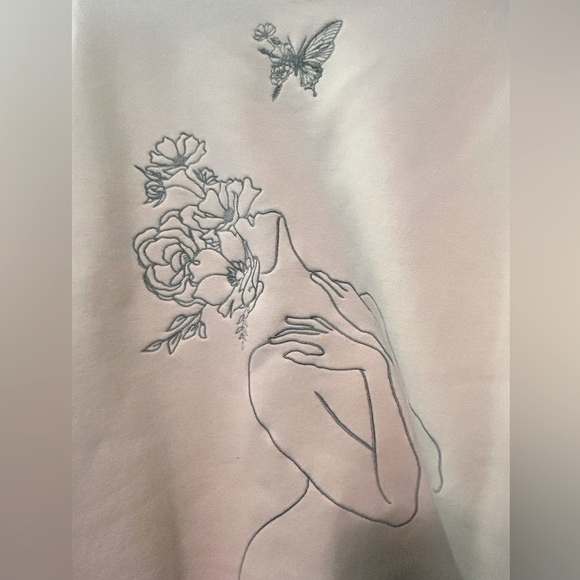 ALOURA LOUNGE EMBROIDERED HOODIE - Picture 3 of 3